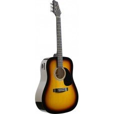 ЭЛЕКТРОАКУСТИЧЕСКАЯ ГИТАРА STAGG SW201-SB VT