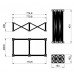 Ножки для платформы AluDeck Spider RISERS 1X1 60CM BLACK