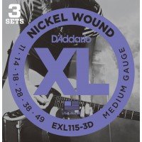 СТРУНЫ D'ADDARIO EXL115/3D