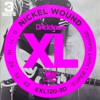 СТРУНЫ D'ADDARIO EXL120/3D